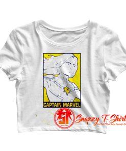 Avengers Endgame Captain Marvel Pop Art Crop Top Shirt