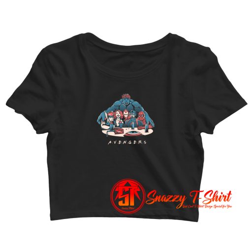 Avengers Friends Graphic Crop Top Shirt