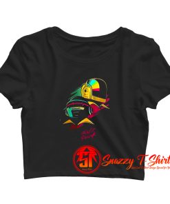 Awesome Daft Punk Retro Unisex Adult Crop Top Shirt