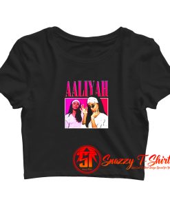 Awesome Vintage Retro Aaliyah 90S Rapper Crop Top Shirt