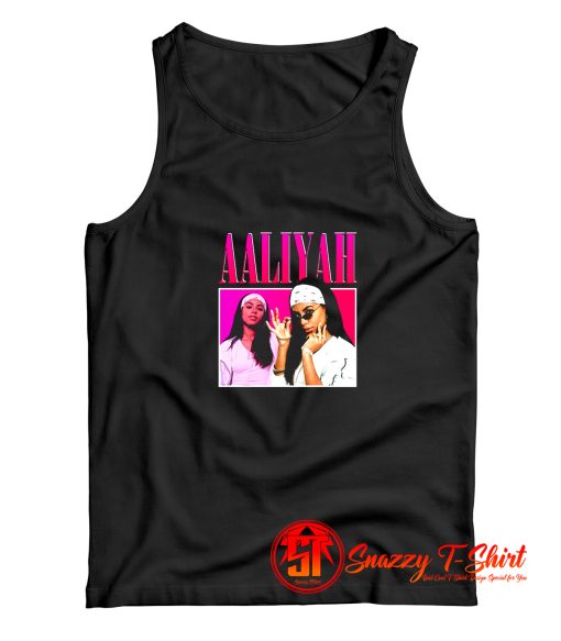 Awesome Vintage Retro Aaliyah 90S Rapper Tank Top