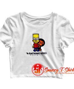 BAPE X The Simpsons Baby Milo Behind Crop Top Shirt