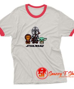 BAPE x Star Wars The Child Mandalorian Ringer Tee