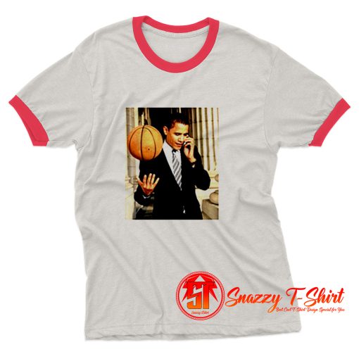 BARACK OBAMA Sport POster Ringer Tee