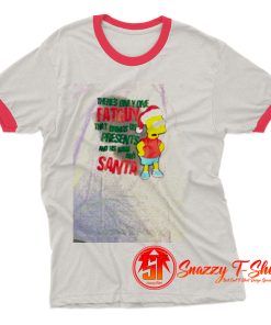 BART SIMPSON CHRISTMAS Ringer Tee