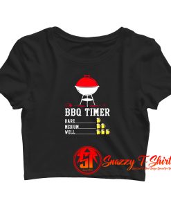 BBQ Timer Barbecue Crop Top Shirt