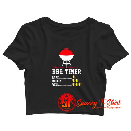 BBQ Timer Barbecue Crop Top Shirt