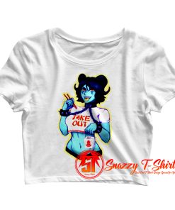 BDSM Hot Sexy Naughty Demon Devil Girl Female Satanism Pinup Pin up Crop Top Shirt