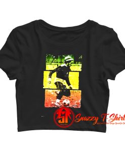 BOB MARLEY play football Crop Top Shirt