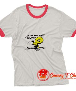 BORN STONED Cartoon Ringer Tee