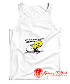 BORN STONED Cartoon Tank Top