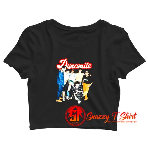 BTS Dynamite Group Retro Crop Top Shirt