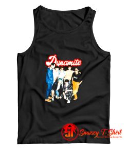 BTS Dynamite Group Retro Tank Top