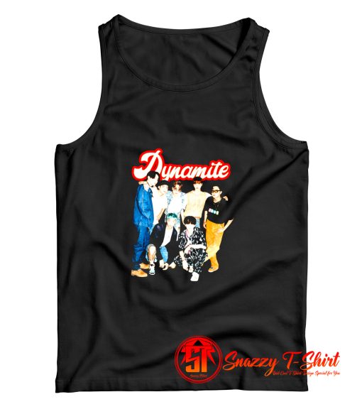 BTS Dynamite Group Retro Tank Top