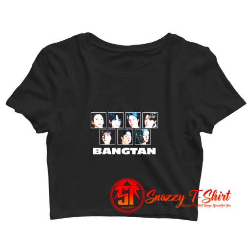 BTS Group Member Crop Top Shirt