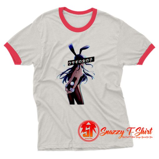 BUNNY COLOUR SAD JAPANESE ANIME AESTHETIC Ringer Tee