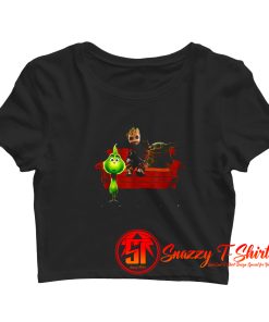 Baby Friends Baby Yoda Baby Groot And Baby Grinch Crop Top Shirt