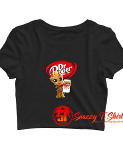 Baby Groot Dr Pepper Guardians Galaxy Crop Top Shirt