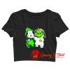 Baby Snoopy and baby Grinch Crop Top Shirt