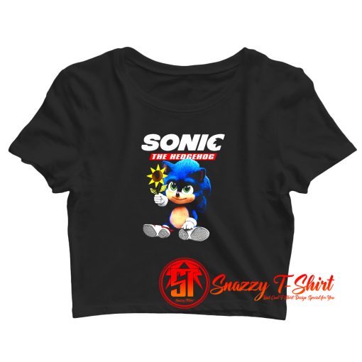 Baby Sonic The Hedgehog Movie Crop Top Shirt