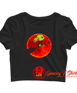 Baby Yoda Blood Moon Crop Top Shirt