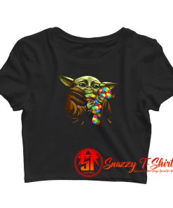 Baby Yoda Hug Teddy Crop Top Shirt