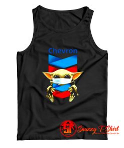 Baby Yoda Mask Hug Chevron Tank Top