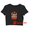 Baby Yoda Parody Happy Valentines Day Crop Top Shirt