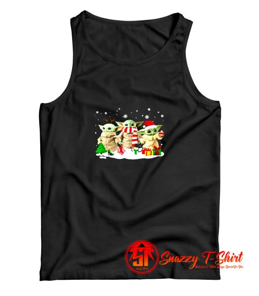 Baby Yoda The Mandalorian Christmas Tank Top