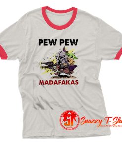 Baby Yoda pew pew madafakas Ringer Tee