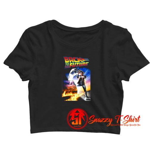 Back To The Future Vintage Crop Top Shirt