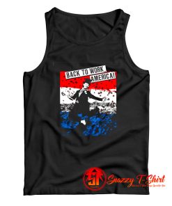 Back to Work America Tank Top