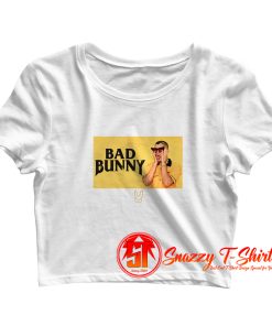 Bad Bunny Black and yellow Crop Top Shirt