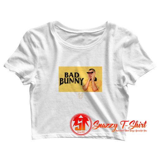 Bad Bunny Black and yellow Crop Top Shirt