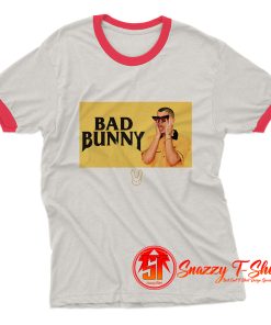 Bad Bunny Black and yellow Ringer Tee