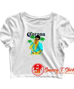 Bad Bunny x Corona Beer Summer Beach Crop Top Shirt