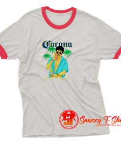 Bad Bunny x Corona Beer Summer Beach Ringer Tee