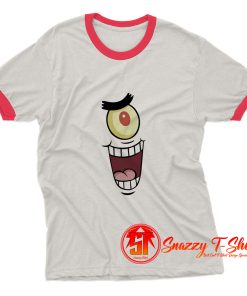 Bad Nickelodeon Plankton Face Ringer Tee