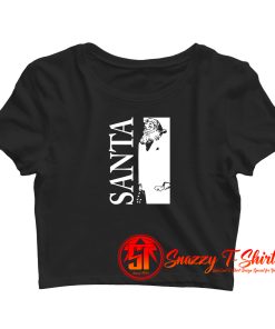 Bad Santa Christmas Crop Top Shirt