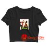 Bad Santa Funny Christmas Movie Comedy Crop Top Shirt