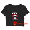 Bah Humbug Skull Crop Top Shirt