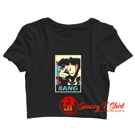 Bang Spike Spiegel Cowboy Bebop Anime Crop Top Shirt