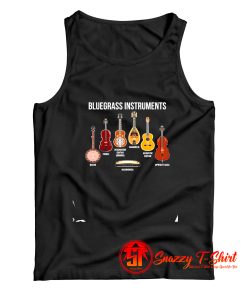 Banjo Bluegrass Instruments Tank Top