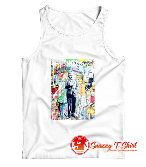 Banksy Einstein Love Is The Answer Tank Top