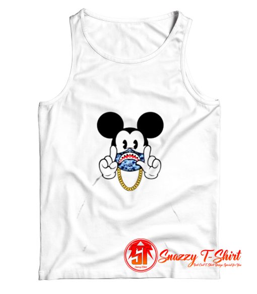 Bape X Mickey Gang Parody Tank Top