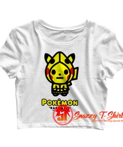 Bape x Pokemon Pikachu Crop Top Shirt