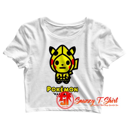 Bape x Pokemon Pikachu Crop Top Shirt