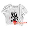 Baphomet Sabbatic Goat Of Mendes Occult Crop Top Shirt