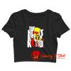 Bart Break Kid Heart Funny Cartoon Crop Top Shirt