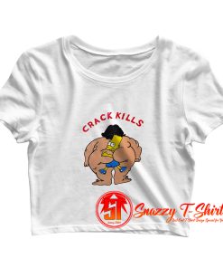 Bart Crack Kills Crop Top Shirt